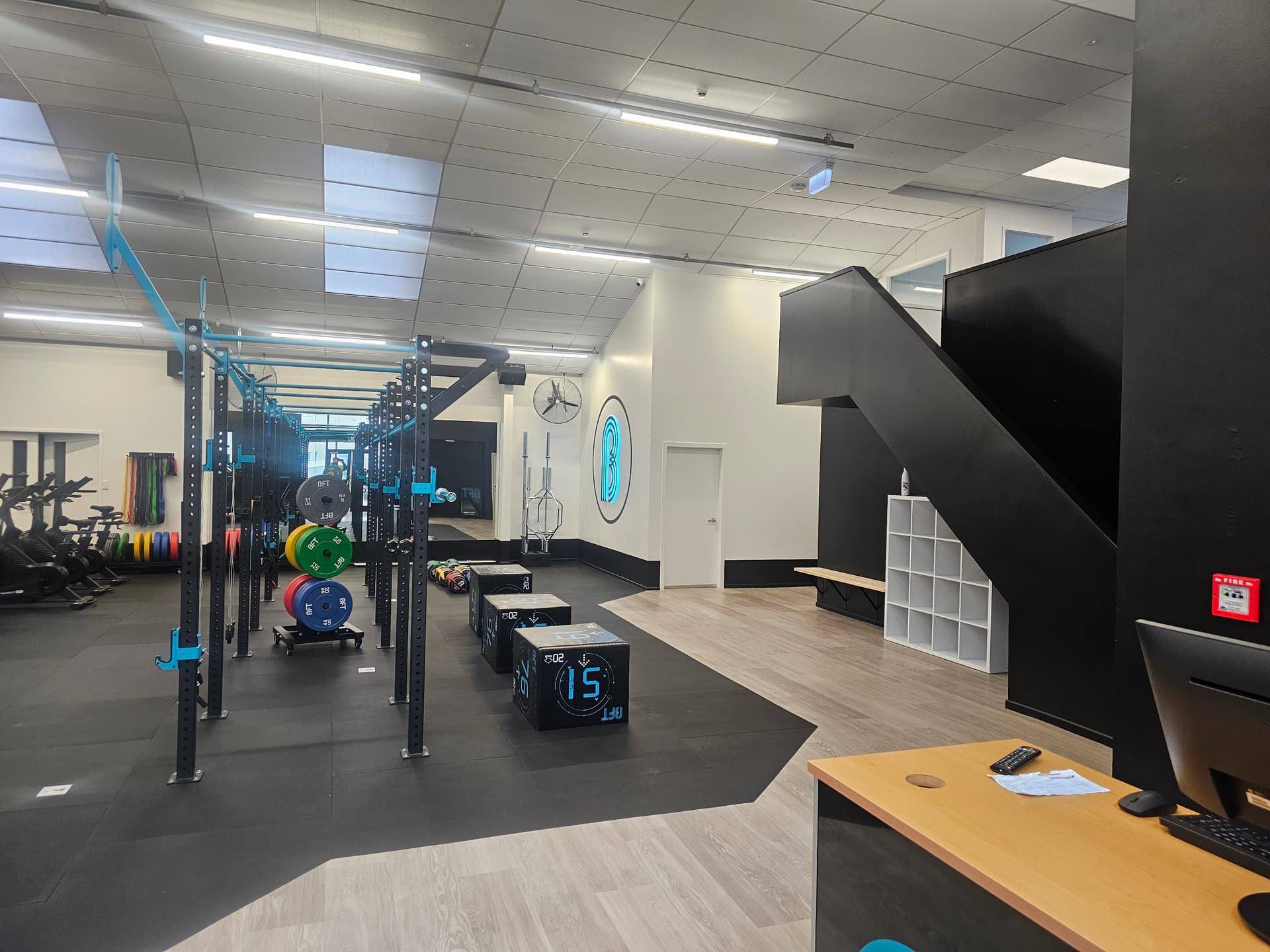BFT Gym - Reception & Stairs